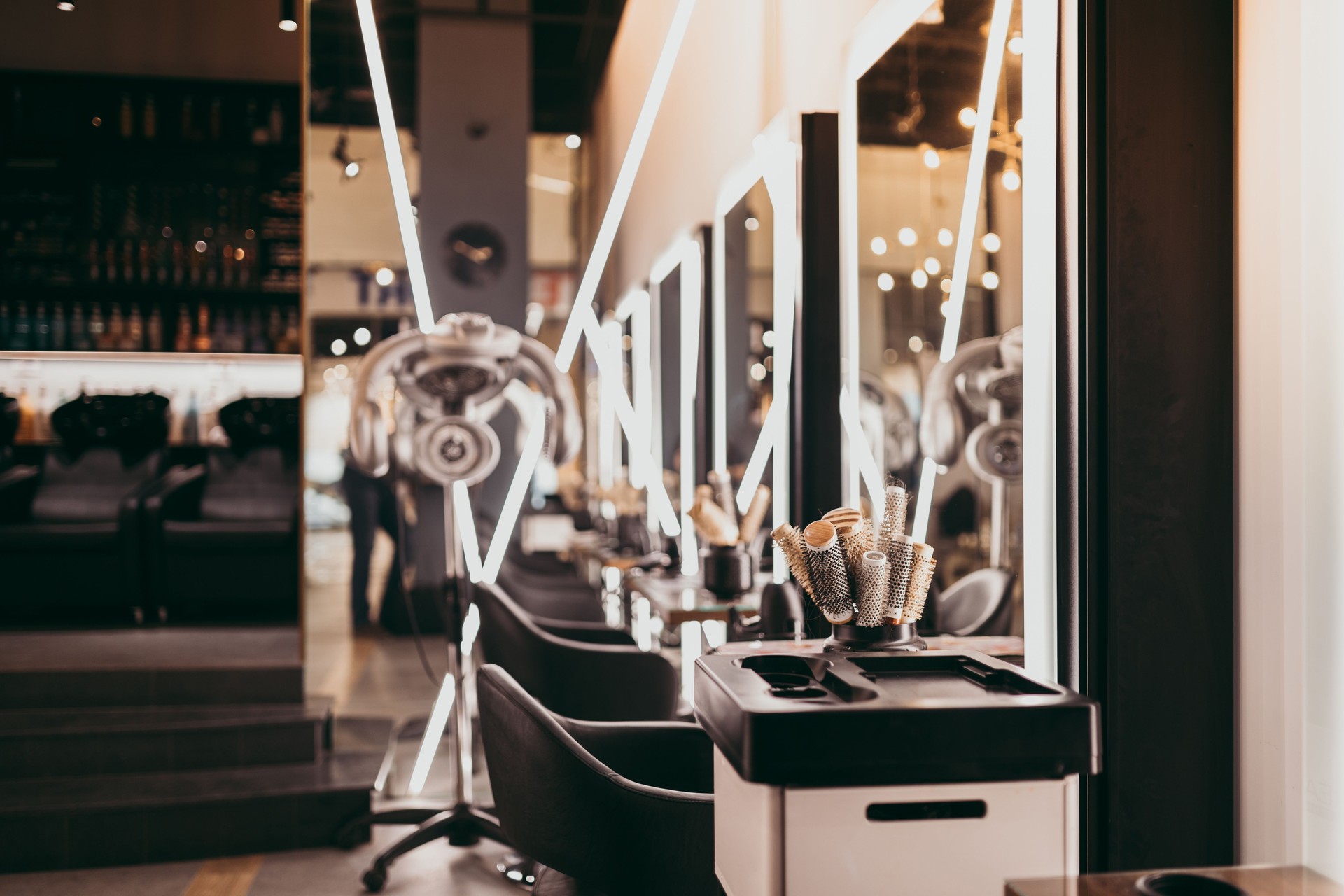 Hair salon interior